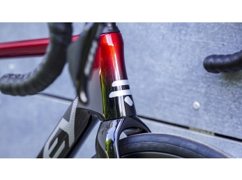 Ridley FALCN Shimano 105 Di2, UD Carbon + Candy Red Metallic + Silver S 54cm