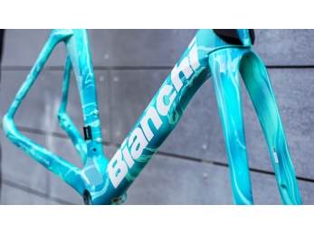 Bianchi Oltre RC Disc Blue Marine Drip- Officina Bianchi rámová sada 57cm