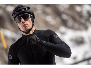 Zateplený cyklistický dres ALÉ pánský K-IDRO KLIMATIK black - Velikost L