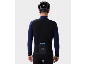 Zateplený cyklistický dres ALÉ pánský K-IDRO KLIMATIK navy blue