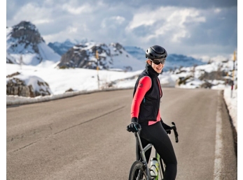 Zateplený cyklistický dres ALÉ dámský K-IDRO KLIMATIK red