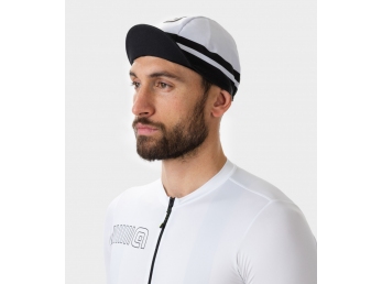 Letní cyklistická čepice Alé LINE Accesori - barva bílá/černá - velikost UNI