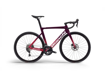 Bianchi Oltre RACE Shimano 105 Di2, Alba rossa Burgundy / Magenta 2027
