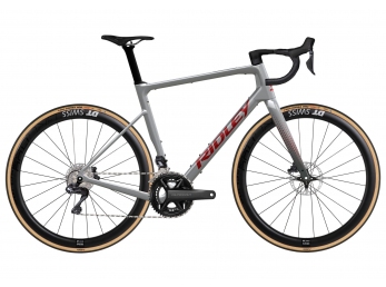 Ridley Grifn RS Shimano Ultegra Di2 2x12Battleship Grey + Candy Red Metallic