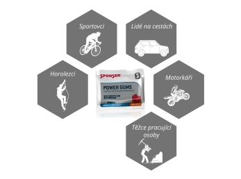 Sponser Power Gums 10 ks - Energetičtí gumídci