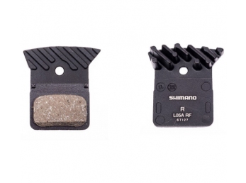 SHIMANO brzdové destičky L05A polymerové s chladičem 1 pár Flat mount