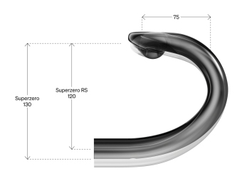 Řidítka DEDA SUPERZERO RS CARBON POB 46cm