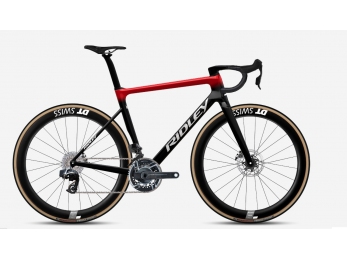 Ridley FALCN RS SRAM RED E1 AXS + WATT UD Carbon + Candy Red Metallic + Silver
