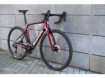 Bianchi INFINITO SHIMANO 105 12s Burgundy Red – White Full Glossy