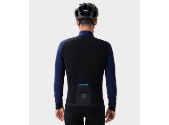 Zateplený cyklistický dres ALÉ pánský K-IDRO KLIMATIK navy blue