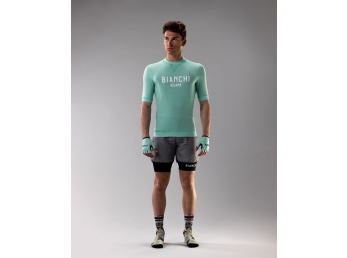 Bianchi Gravel letní dres celeste