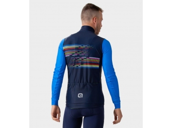 Zateplený cyklistický dres ALÉ pánský LOGO PR-S blue - Velikost L
