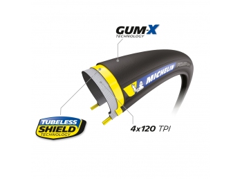Plášť MICHELIN POWER ROAD BLACK TS TLR 25-622 (700X25C)