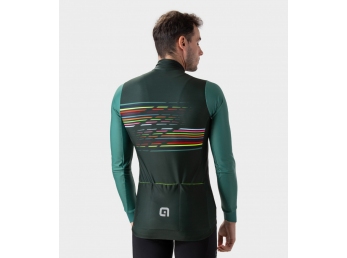 Zateplený cyklistický dres ALÉ pánský LOGO PR-S green