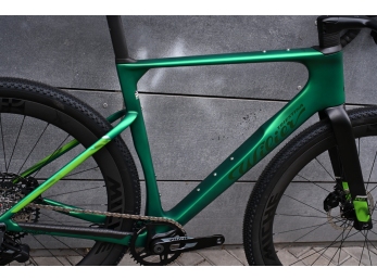 Wilier RAVE SLR ID2+RIVAL XPLR E1 1x13+Miche STERRATO Carbon Pixel Green vel L