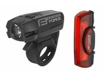 Světla sada FORCE GLARE USB přední+zadní
