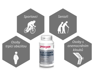 Sponser Glucosamin Chondroitin + MSM 180 tablet  - Kloubní výživa