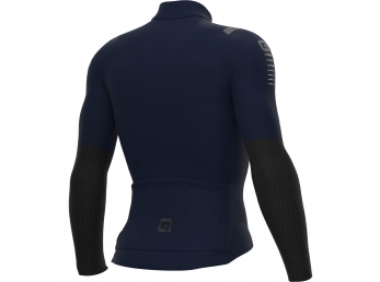 Zateplený cyklistický dres ALÉ pánský WARM RACE 2.0 R-EV1 - Velikost XL, blue navy