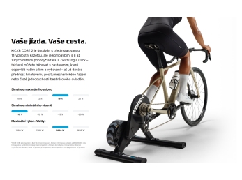 Trenažér WAHOO KICKR CORE 2 Smart Trainer +11speed kazeta